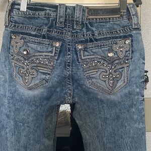 Rock Revival Distressed Blue Women's Jeans